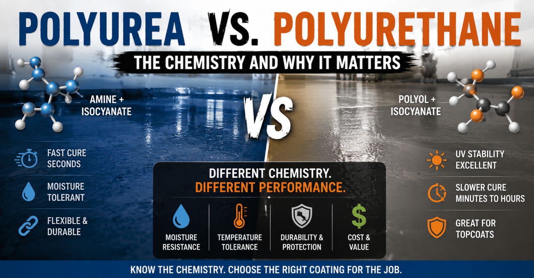 Polyurea vs. Polyurethane
