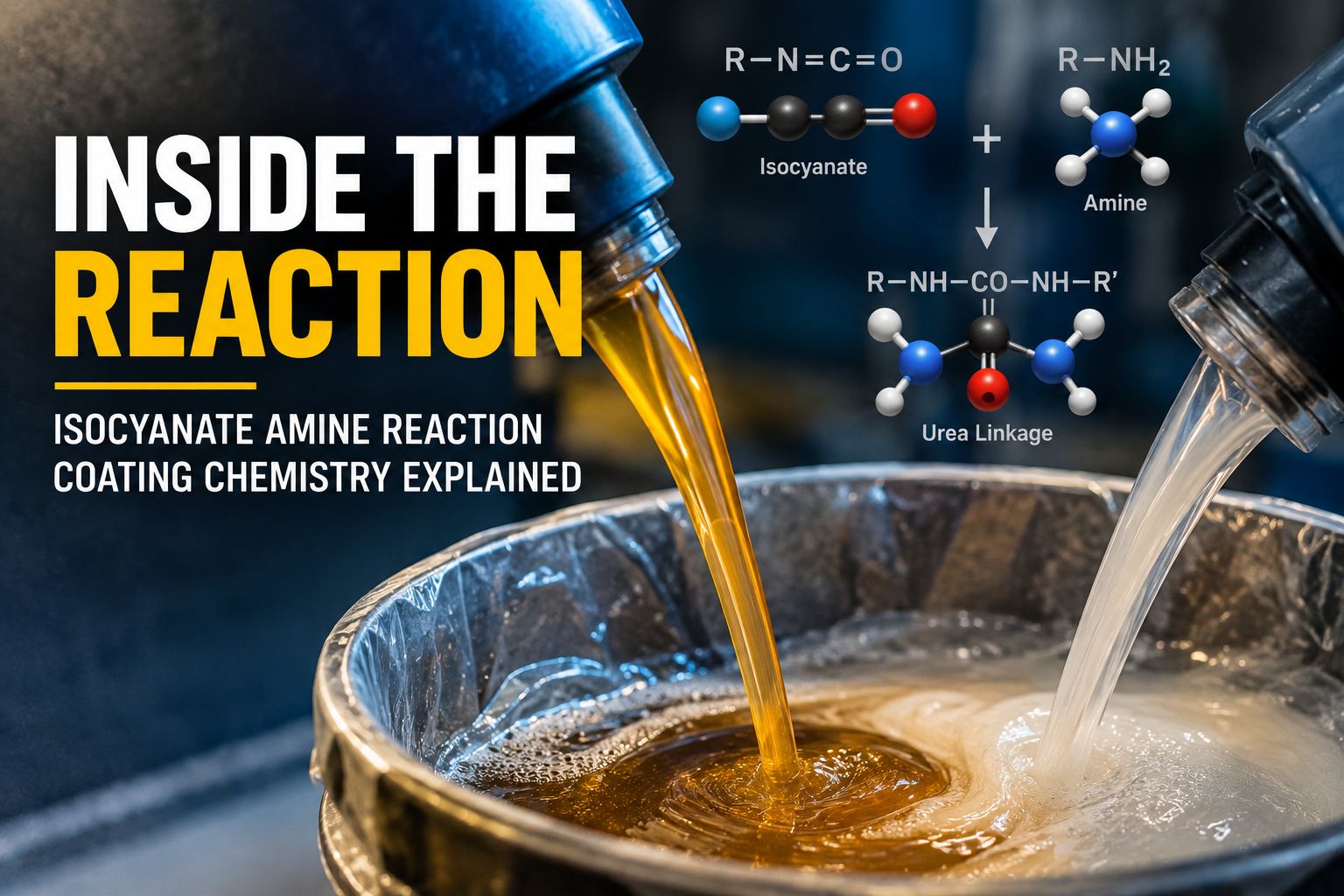 isocyanate amine reaction coating